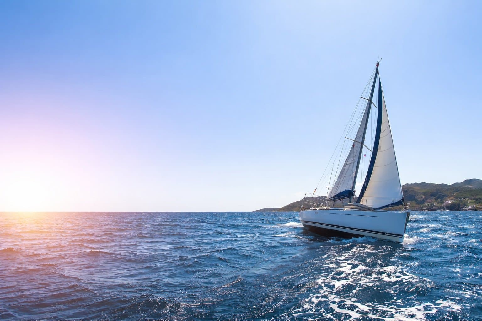 Sailboat at sea